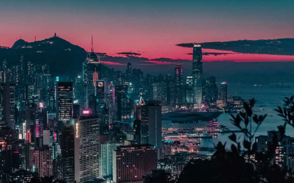 Hong Kong at night